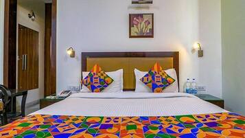 1 chambre, draps en coton égyptien, literie de qualité, coffre-fort