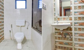 Quarto luxo | Banheiro | Chuveiro, chuveiro com efeito de chuva, produtos de toalete grátis 