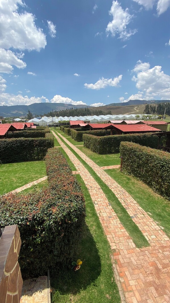 Property grounds - Quaint 1-bedroom cabin in Suesca with stunning views (Suesca)