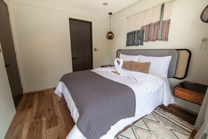 2 bedrooms, in-room safe, blackout drapes, iron/ironing board