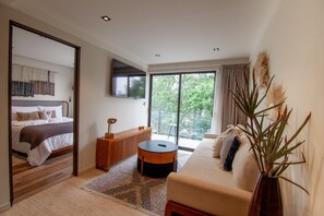 2 bedrooms, in-room safe, blackout drapes, iron/ironing board