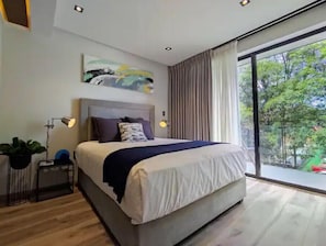 2 bedrooms, in-room safe, blackout curtains, iron/ironing board