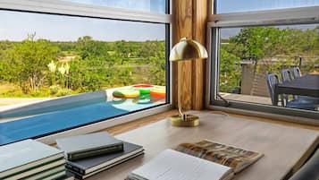 Uitzicht vanuit accommodatie