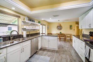 Fridge, microwave, stovetop, dishwasher - Fort Pierce Vacation Rental: Walk to Beach & Jetty (Fort Pierce)