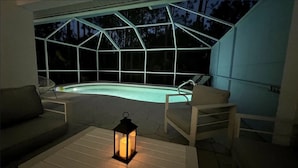 Piscine extérieure, piscine chauffée
