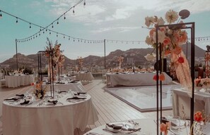 Utendørs bankettområde