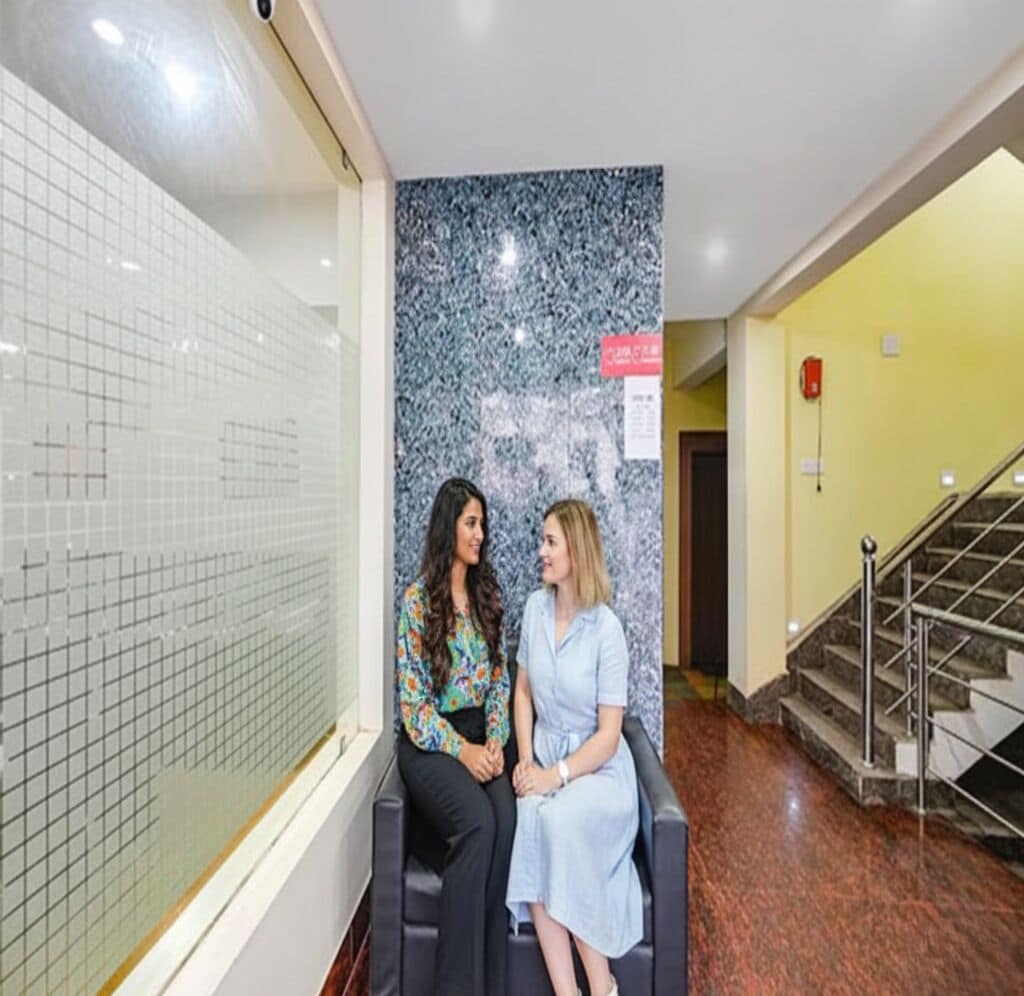 Zona de estar del vestíbulo