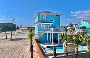 Exterior - Luxury Gulf-View Beach Retreat Pool, Deck, Steps to Sand, Pet-Friendly, Sleeps 9 (Gulf Breeze)