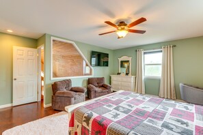 2 chambres, bureau, Wi-Fi, draps fournis