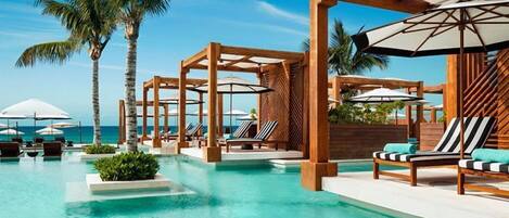 Piscina externa, piscina aquecida