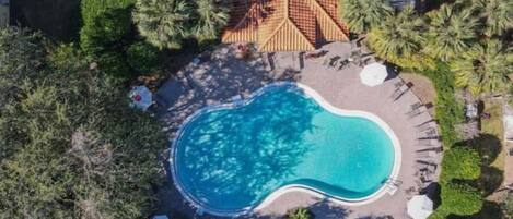 屋外プール、温水プール