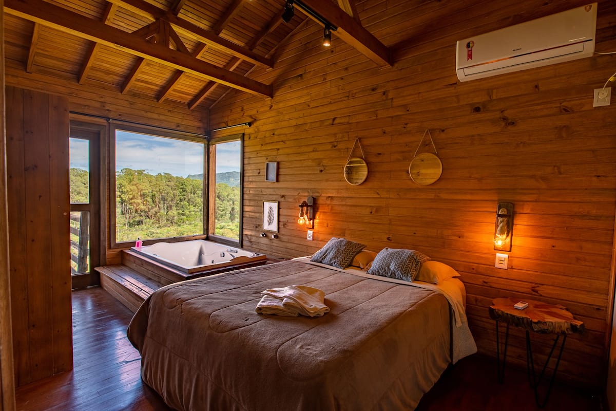 Luxe chalet | 1 slaapkamer, een minibar, gratis wifi, beddengoed