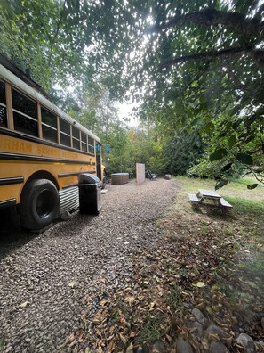 Property grounds - Bee Haven Bus at the RMR Farmstead with hot tub (Rainier)