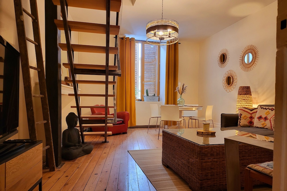 "Duplex Macon" Bohemian chic style of 60m2, 20min from Vichy