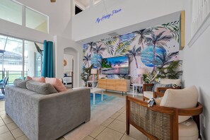 Smart TV, chimenea y tenis de mesa 