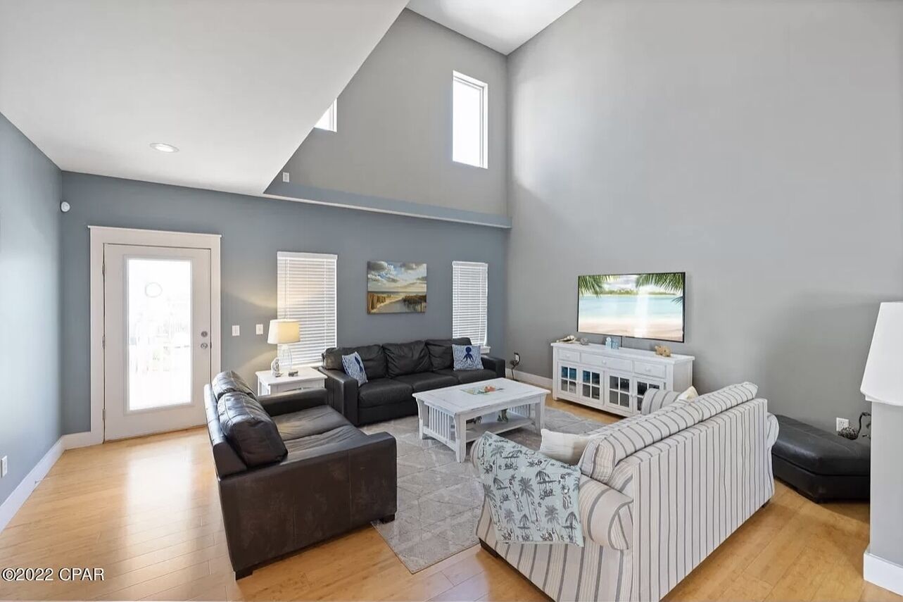 Spacious beach house just steps from the sand.