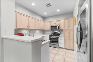 Fridge, microwave, stovetop, dishwasher - Patio, Grill & Pool Access: Family Retreat in Mesa (Mesa)