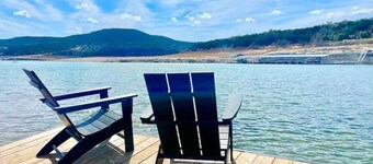 New Mid-Century Waterfront Escape on Lake Travis w/Pickleball court and 4 acres!