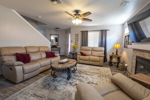 TV connectée, cheminée