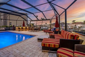 A heated pool