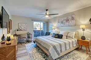 1 slaapkamer, een strijkplank/strijkijzer, internet