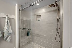 Shower, hair dryer - Phenomenal Beachfront Penthouse (Myrtle Beach)