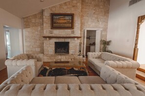 Classic House, 4 Bedrooms, Kitchen, Annex Building | Living area | Books, stereo - Y.O. Ranch Headquarters (Mountain Home)