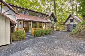Exterior - 2 Cabins with Lakefront Dock on Lake Nantahala: Hot Tub, Game Room, Pet-Friendly (Topton)