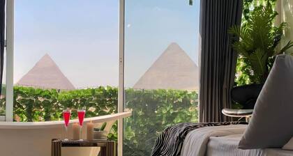 Pharaoh pyramids view