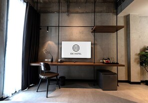 Premium Room, 1 Large Twin Bed | Living area | 43-inch Smart TV with cable channels, TV - EXII HOTEL (Nonthaburi)