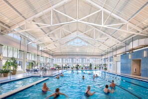 Indoor pool, a heated pool