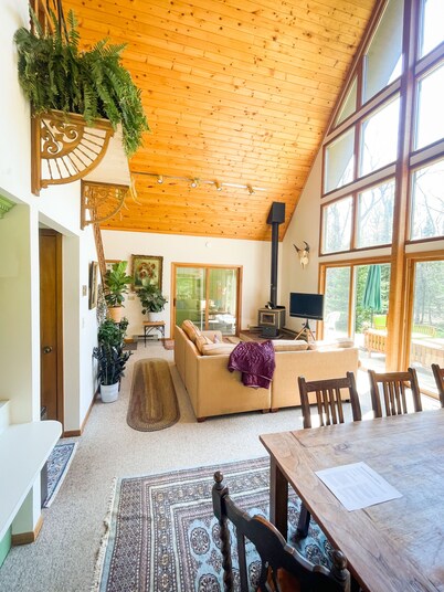 Moss Creek Cabin in the woods on Madeline Island