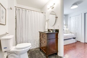 Hair dryer, towels