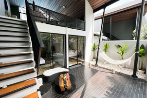 Exclusive Villa, 2 Bedrooms, Hot Tub, Pool View | Terrace/patio