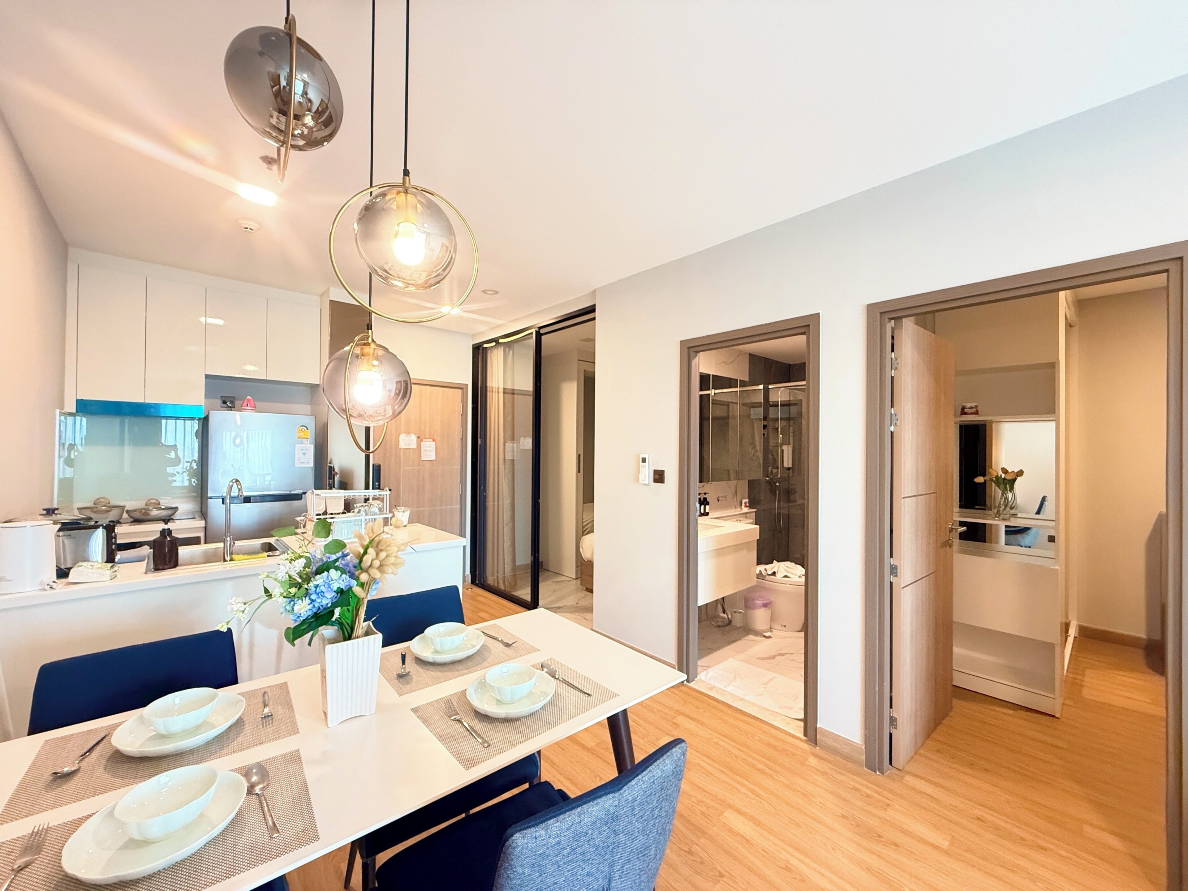 Appart'hôtel Familial, 3 chambres, balcon, vue ville | Literie de qualité supérieure, décoration personnalisée, bureau