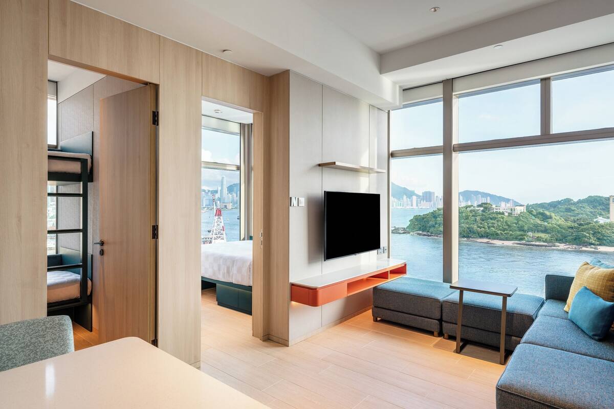 Harbour View Two Bedroom | In-room safe, blackout drapes, iron/ironing board