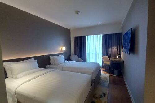 Chambre Deluxe avec lits jumeaux | Literie fournie