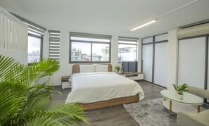 Studio, 1 Doppelbett, Balkon, Stadtblick