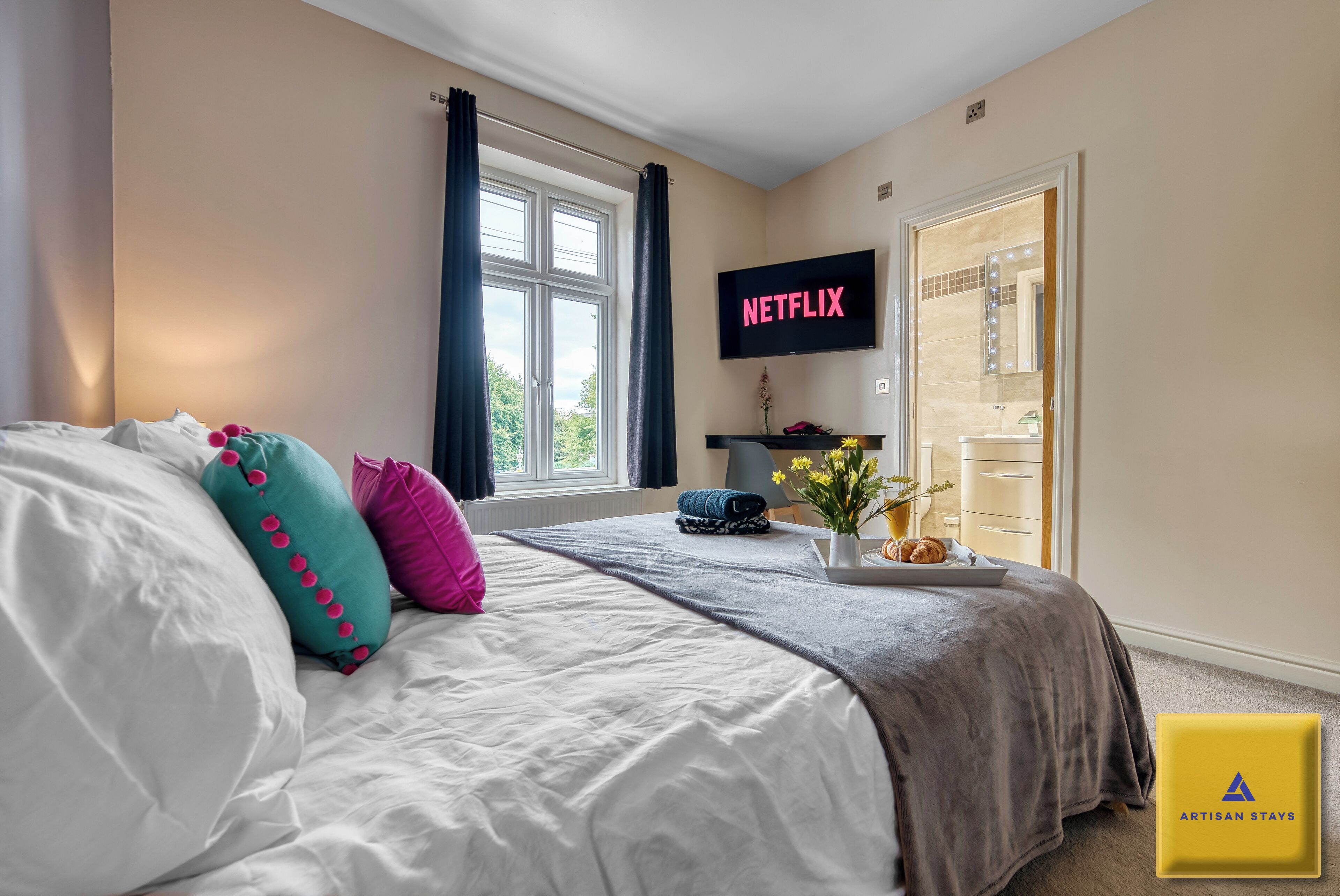 4 chambres, fer et planche à repasser, Wi-Fi gratuit, draps fournis