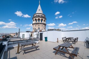 Romantic Apartment | Terrace/patio - Stunning 1BR w Terrace & Galata View (Istanbul)