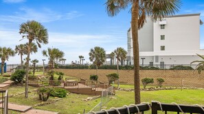 Property grounds - New Heated Pool & Hot tub!  Palm Tree Escape! (Galveston)
