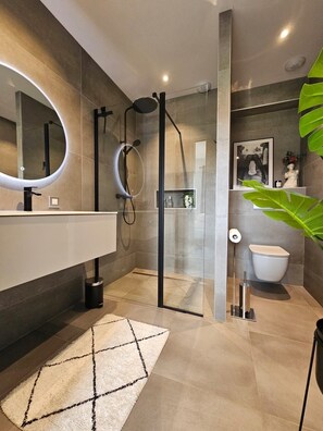 Shower, hair dryer, towels, shampoo - L'aparté D'eliette (Merville)