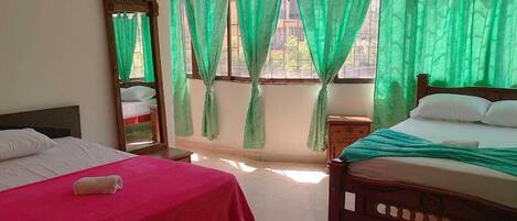 1 غرفة نوم وواي فاي وملاءات أسرّة