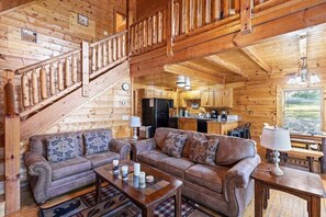 TV, fireplace, DVD player - Stunning 2BD w/ Views! Hot Tub + MINS from Town! (Sevierville)