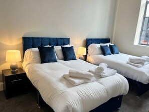 2 bedrooms, iron/ironing board, travel cot, WiFi