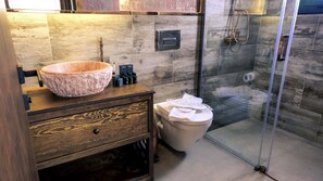 Standard Room | Bathroom | Shower, free toiletries, hair dryer, towels - Wind of Alacati +12 (Cesme)