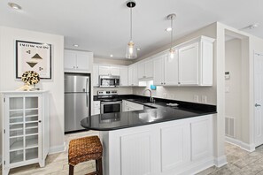 Dishwasher, dining tables - Beachwood Villas 14D - Updated Ground-Floor Condo on 30A w/ Wonderful Amenities! (Seagrove Beach)