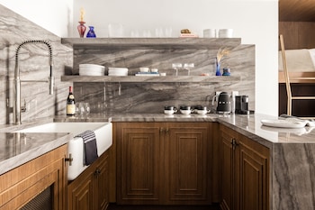 The Bunk Room | Private kitchen | Mini-fridge, coffee/tea maker at Orli La Jolla