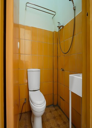 Douche, serviettes fournies