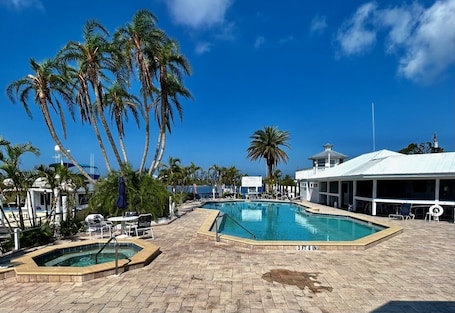 Outdoor pool, a heated pool. The Perfect Getaway with Private Beach Access